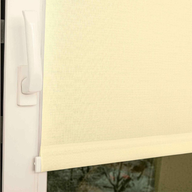 Штора рулонная Delfa Сантайм Лен СРШ-01МЭ-2875 61(57)/160 см шампань