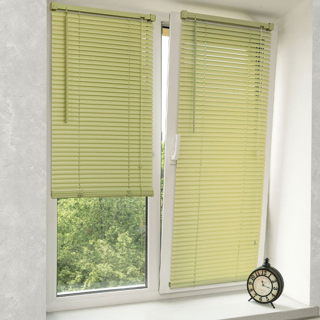 Жалюзи Delfa ПВХ NO.RF-M-511 100/160 см олива