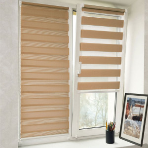 Штора рулонная Delfa Стандарт СРШ-01МК-40607 56(52)/160 см латте