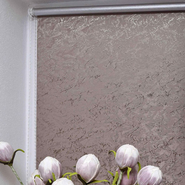 Штора рулонная Delfa Венеция блэкаут СРШ-01МП-79518 85(81)/170 см тауп