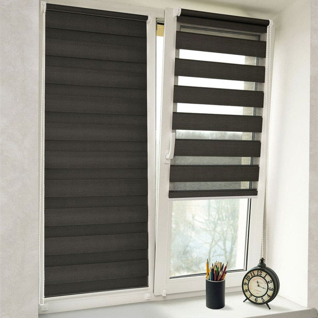 Штора рулонная Delfa Стандарт плюс СРШ-01МК-45818 61(57)/160 см антрацит