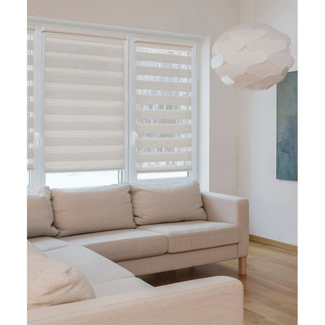 Штора рулонная Delfa Натур СРШ-01МКЭ-408 55/160 см под лен 38*38