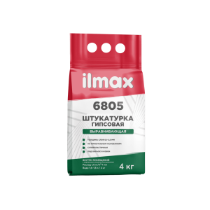 Штукатурка ilmax 6805 гипсовая выравнивающая 4 кг