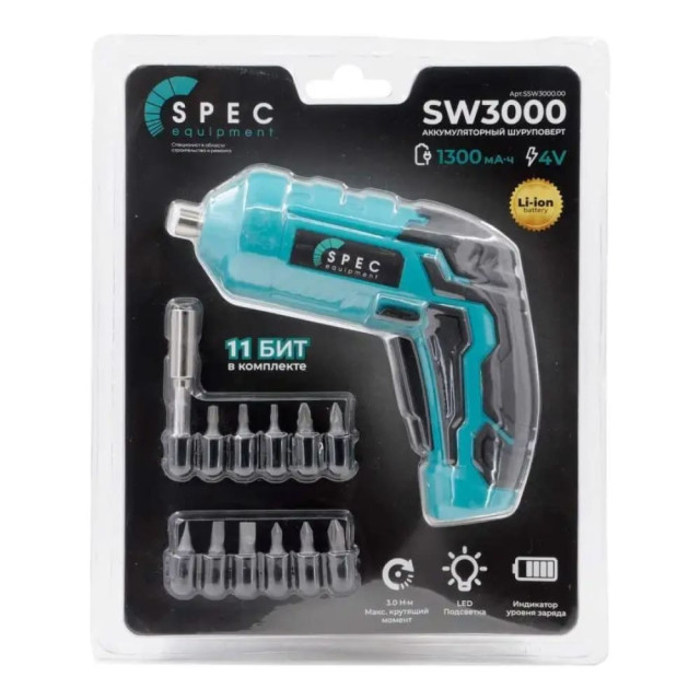 Шуруповерт Spec SW3000 аккумуляторный