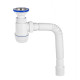 Сифон Vir-Plast 30980676 Мини элит с литым выпуском и гофротрубой 1 1/2