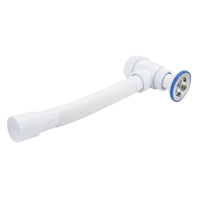 Сифон Vir-Plast 30980676 Мини элит с литым выпуском и гофротрубой 1 1/2
