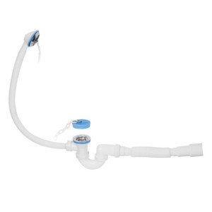 Сифон для ванны AV Engineering AVE129720 выпуск 70 мм перелив гибкая труба 40*40/50