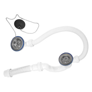 Сифон для ванн Vir-Plast Мини Элит с гибкой трубой 40*50 мм