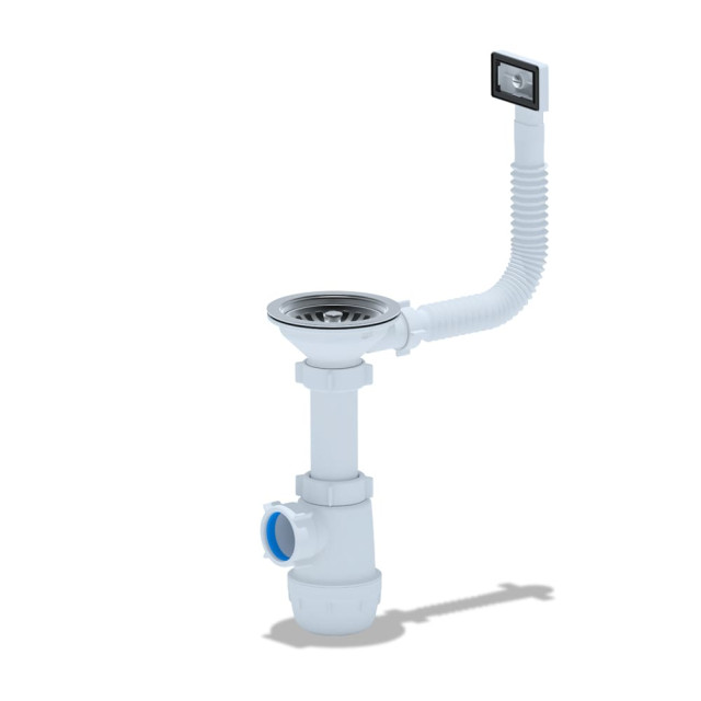 Сифон для мойки АНИ пласт А0145S бутылочный 3 1/2