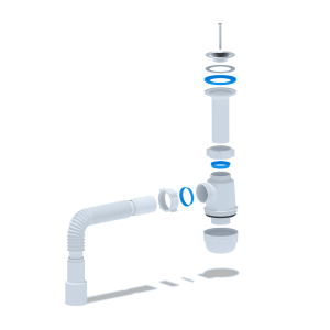 Сифон для мойки АНИ пласт A0515 бутылочный 1 1/2