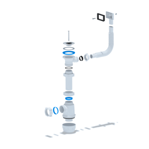 Сифон для мойки АНИ пласт A0140S бутылочный 1 1/2