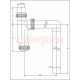 Сифон для писсуара Vir-Plast белый вход 38-44 мм с гофрой 40*40/50 L800