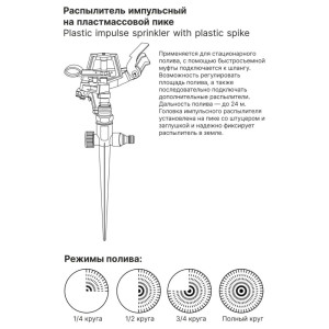 Распылитель импульсный Startul Garden ST6010-15 на пластмассовой пике