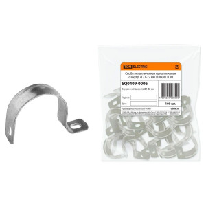 Скоба металлическая TDM Electric SQ0409-0006 однолапковая 21-22 мм