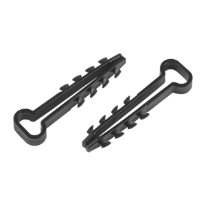 Дюбель хомут Эра NO-225-209 Б0066281 6-12 мм для плоского кабеля черный 50 шт