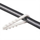 Дюбель-хомут Fortisflex 56867 ДХ 11-18 белый 100 шт