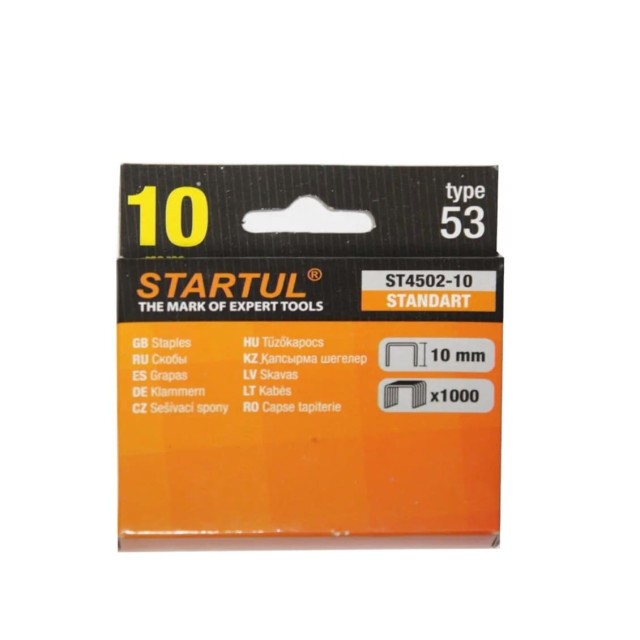 Скобы Startul Master ST4502-10 тип 53 10 мм 1000 шт