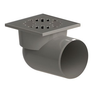 Трап Татполимер ТП-105.110-150HSHs ПП 110 горизонтальный 150*150 мм с гидрозатвором