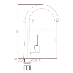 Смеситель для кухни AV Engineering AVHOP4-A996-648 D35