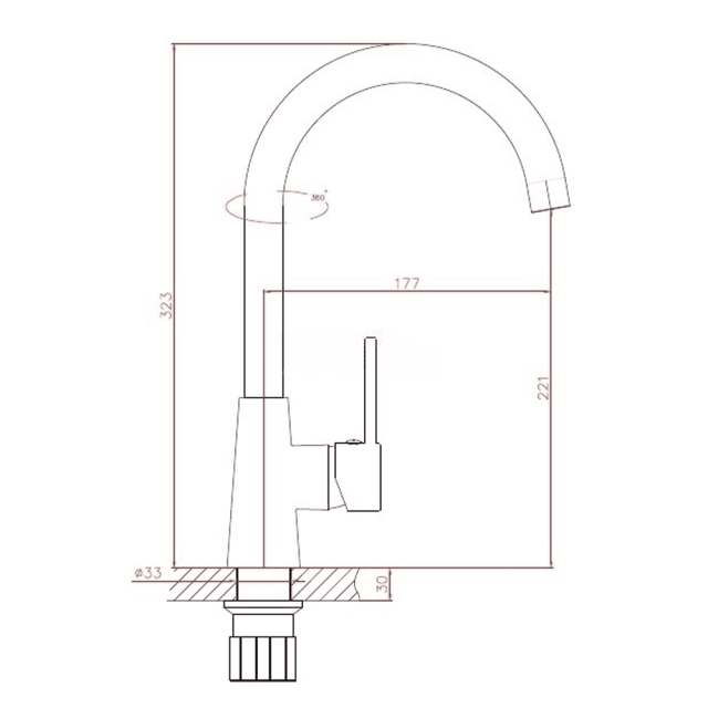 Смеситель для кухни AV Engineering AVHOP4-A996-648 D35