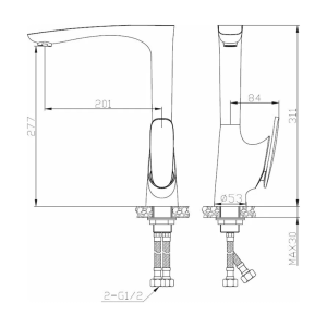 Смеситель для кухни AV Engineering AVZAL4-A223-248 серия ZAL D35