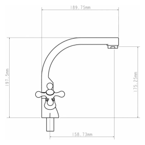 Смеситель для кухни Econoce EC0231 серия 230 белый