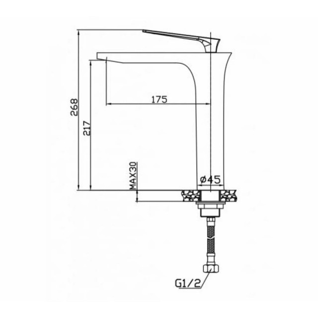 Смеситель для кухни AV Engineering AVJWL4-A224-280 серия JWL D35