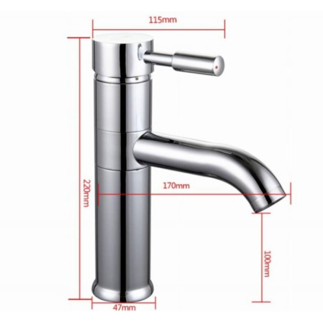 Смеситель для умывальника Frap F1052 D40 100 мм
