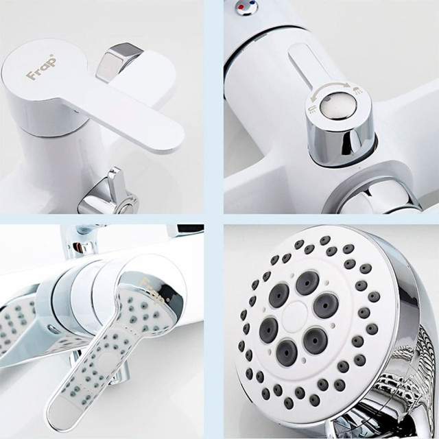 Смеситель для ванны Frap F2241 белый хром