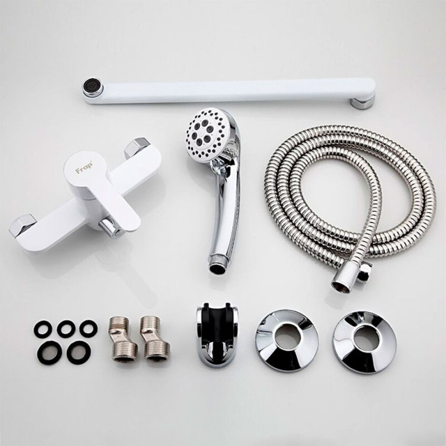 Смеситель для ванны Frap F2241 белый хром