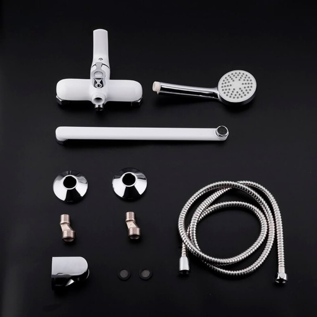 Смеситель для ванны Frap F2231 белый/хром