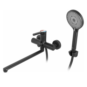 Смеситель для ванны A-five A5-0633 D35 Lotus черный