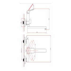 Смеситель для ванны A-five A5-1433 серия Lily D35 антрацит