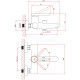 Смеситель для ванны A-five A5-0532 серия Lotus D35 хром