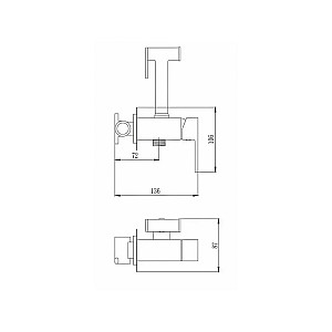 Смеситель для биде AV Engineering Seta AVSET02WT D25-A