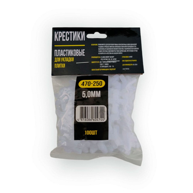 Крестики для плитки Hiborg Y-470-250 5 мм 100 шт