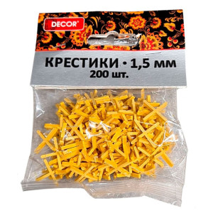 Крестики для кафеля Decor 338-0015 1.5 мм 200 шт