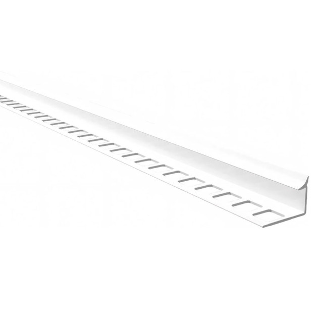 Профиль внутренний Deconika 001-G под плитку 10 мм белый глянцевый 2.5 м