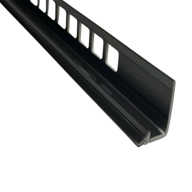 Профиль внутренний Deconika 007-G под плитку 10 мм черный глянцевый 2.5 м