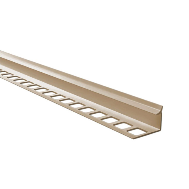 Профиль внутренний Deconika 008-G под плитку 10 мм слоновая кость глянцевый 2.5 м