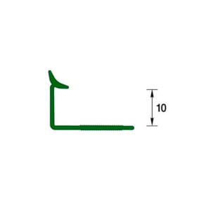 Профиль внутренний Deconika 008-G под плитку 10 мм слоновая кость глянцевый 2.5 м