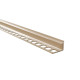 Профиль внутренний Deconika 012-G под плитку 10 мм бежевый глянцевый 2.5 м