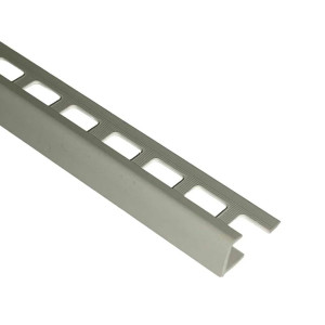 Профиль наружный Deconika 002-G под плитку 10 мм светло-серый глянцевый 2.5 м