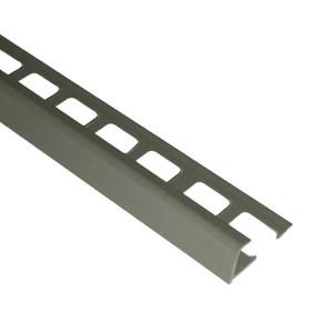 Профиль наружный Deconika 005-G под плитку 8 мм серый глянцевый 2.5 м