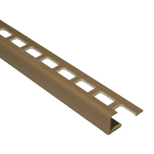 Профиль наружный Deconika 012-G под плитку 8 мм бежевый глянцевый 2.5 м