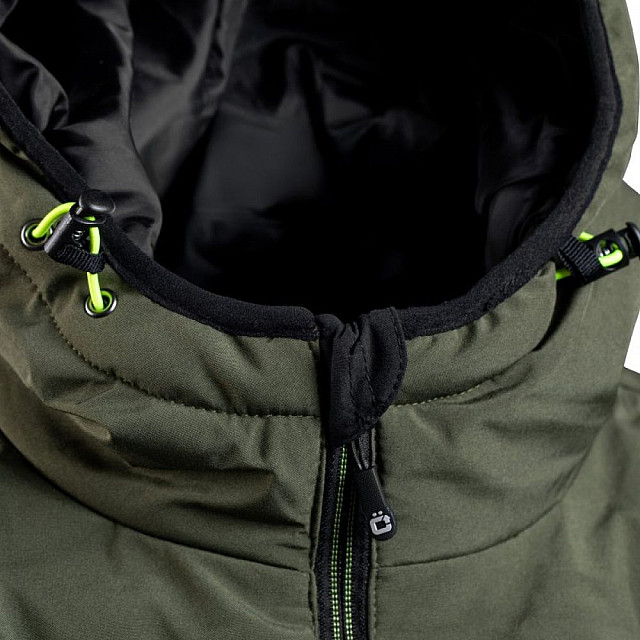 Куртка yтепленная Hoegert Paul HT5K924-2XL с капюшоном оливковая 2XL/56