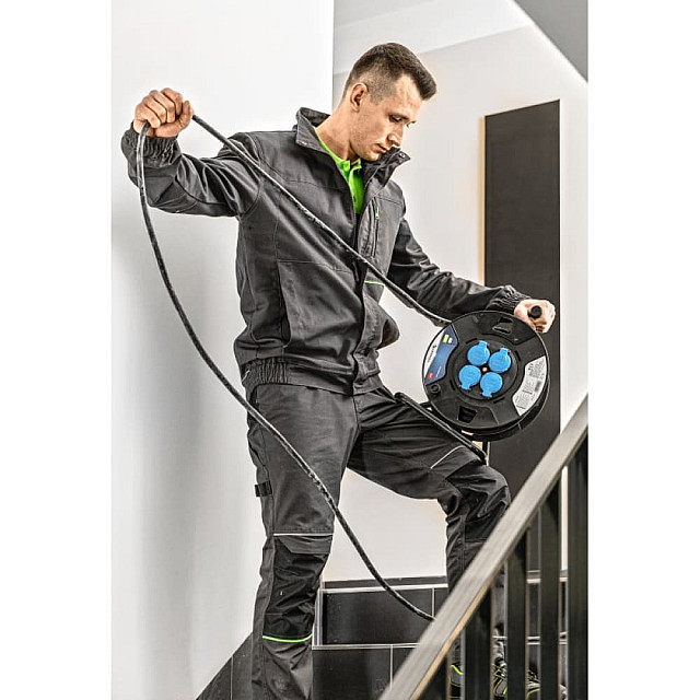 Куртка Hoegert Levberg HT5K800-1-2XL защитная размер 2XL темно-серая