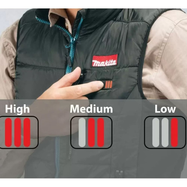 Жилет с подогревом Makita CV101DZL размер L