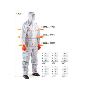 Комбинезон защитный Jeta Safety JPC-100 размер 4XL