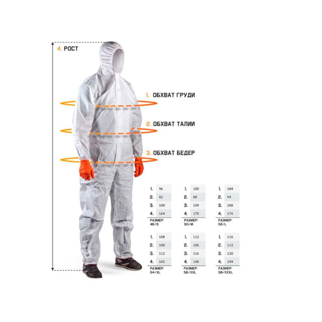 Комбинезон защитный Jeta Safety JPC-100 размер 4XL